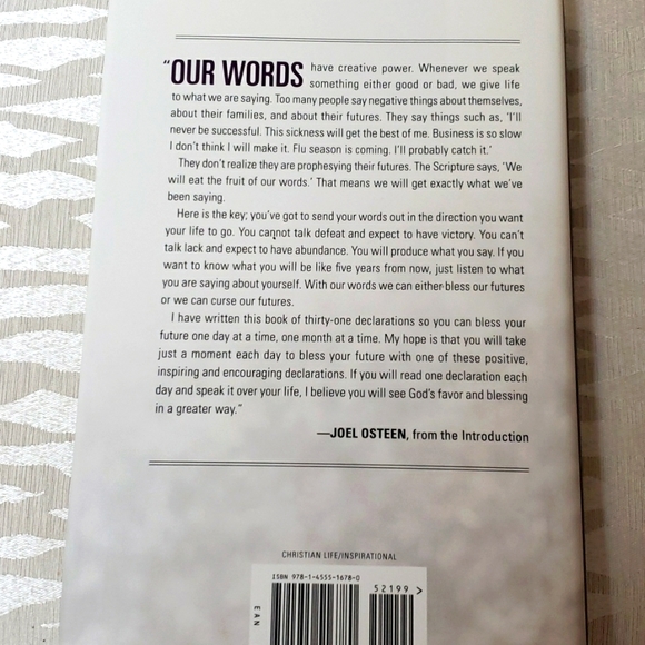Joel Osteen Book - I Declare, 31 Promises to Speak Over Your Life - Picture 3 of 11